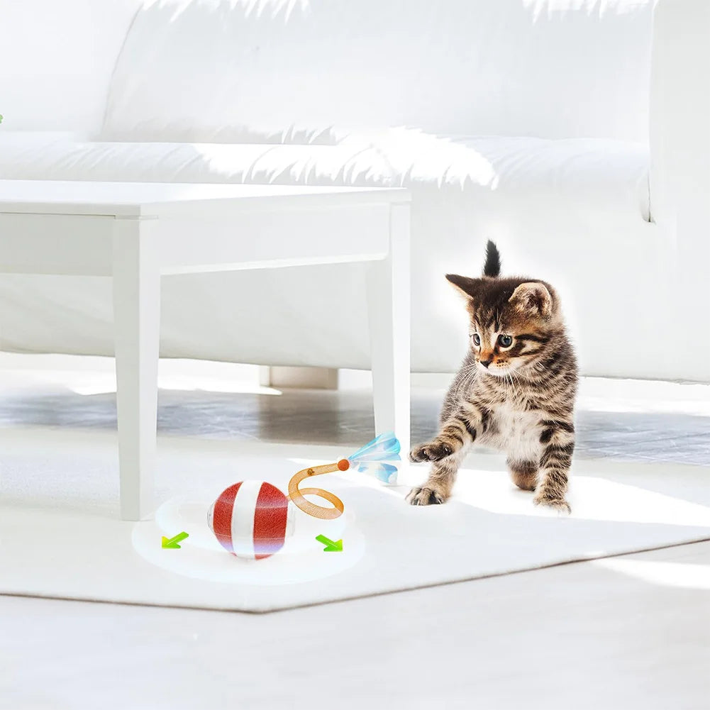 Interactive Cat Play Balls™ - Fun Toy Set for Kitten Entertainment