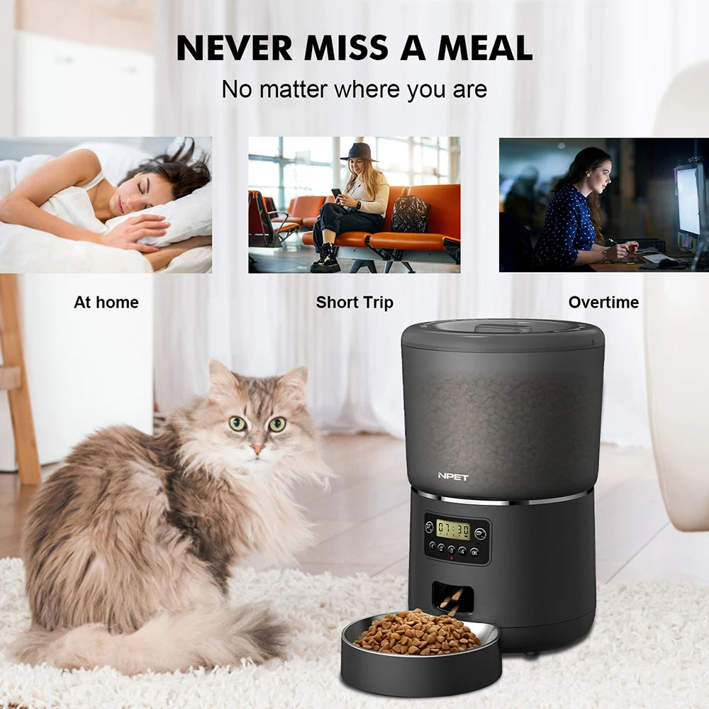 NPET 4L Smart Pet Feeder™ - Automatic Food Dispenser for Cats & Dogs