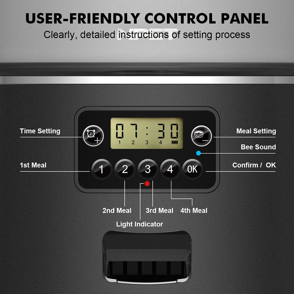 NPET 4L Smart Pet Feeder™ - Automatic Food Dispenser for Cats & Dogs