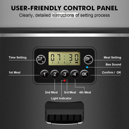 NPET 4L Smart Pet Feeder™ - Automatic Food Dispenser for Cats & Dogs