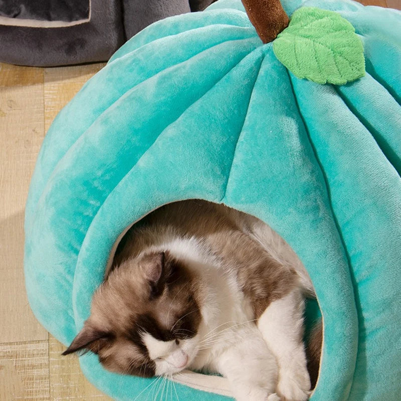 3D Pumpkin Pet House™ - Warm Winter Cat & Dog Bed